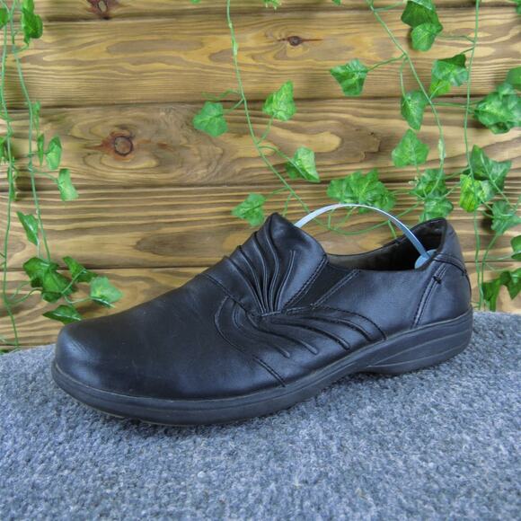 Abeo Women's Smart Clog Black Leather Sz 8.5 Medium Used 2025 - Picture 1 of 6